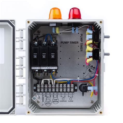 septic tank electrical box|septic control panel parts.